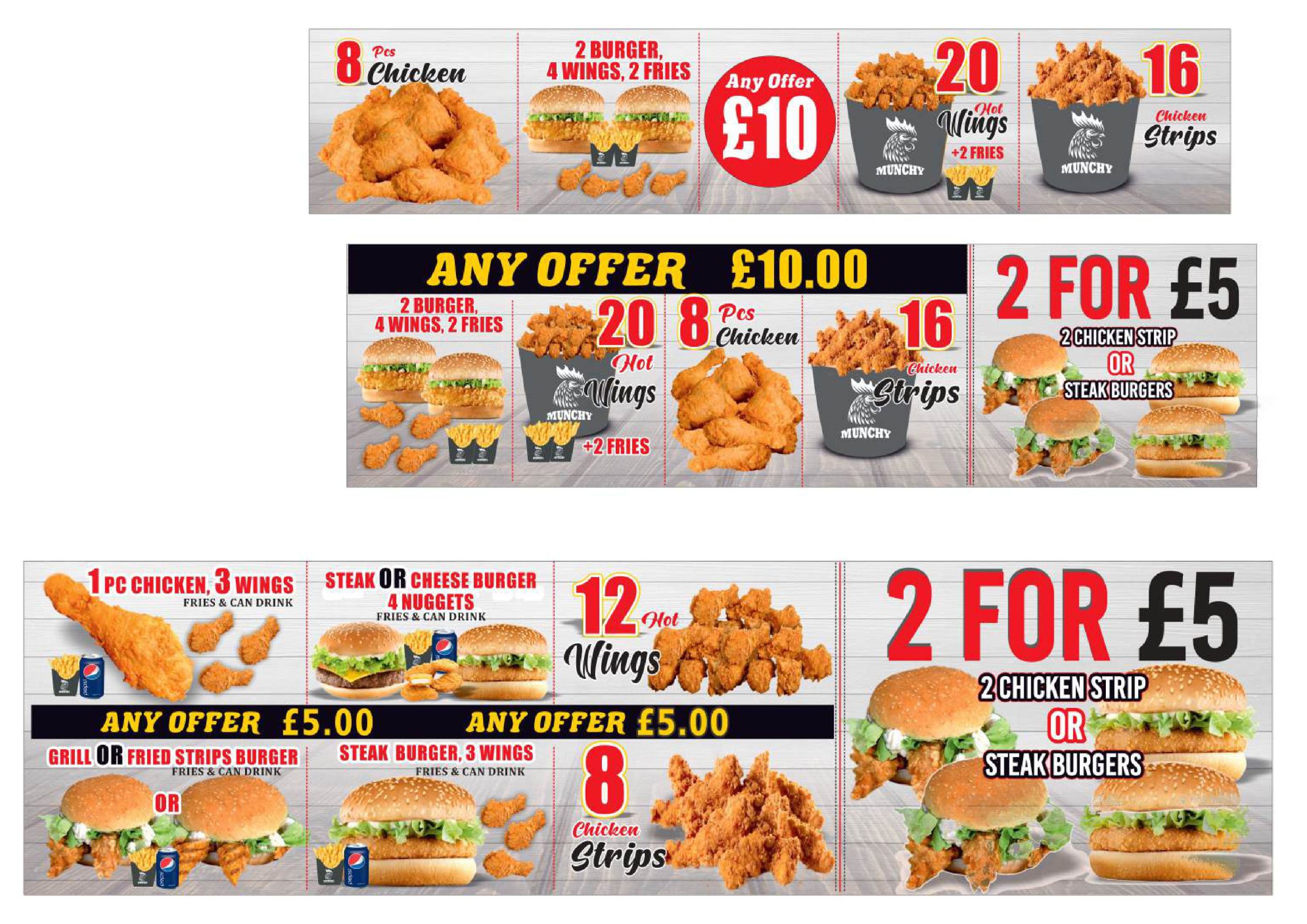 Munchy Chicken Halal grilled chicken menu and spicy wings offers in Southend